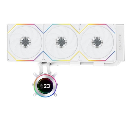 Refrigeração Líquida Lian Li Hydroshift II 360TL 360mm 3 Ventoinhas LCD Branco