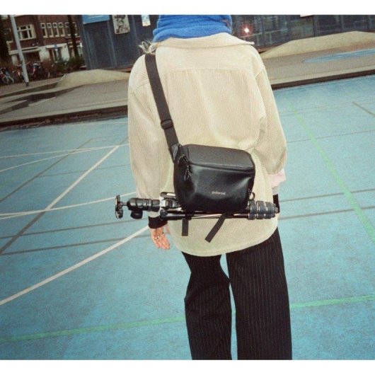 Bolsa bandoleira Polaroid preta para câmaras i-Type e 600/SX-70 Box/SX-70/SX-70 Sonar