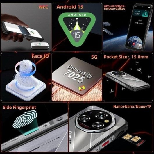 Oukitel WP62 5G 16GB 512GB 6.6" Argent