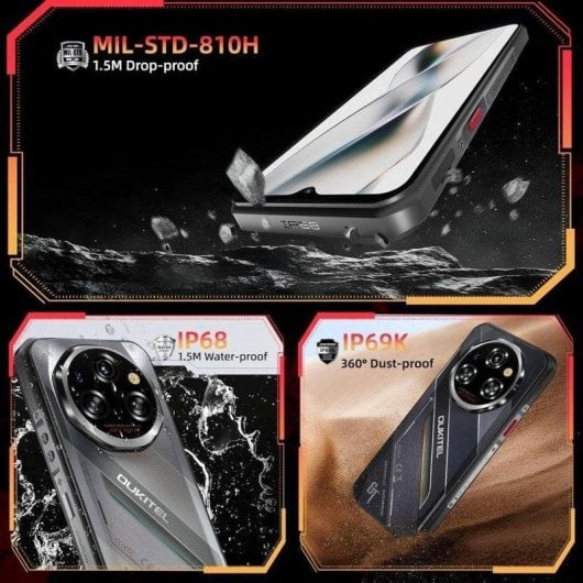 Oukitel WP62 5G 16GB 512GB 6.6" Argent