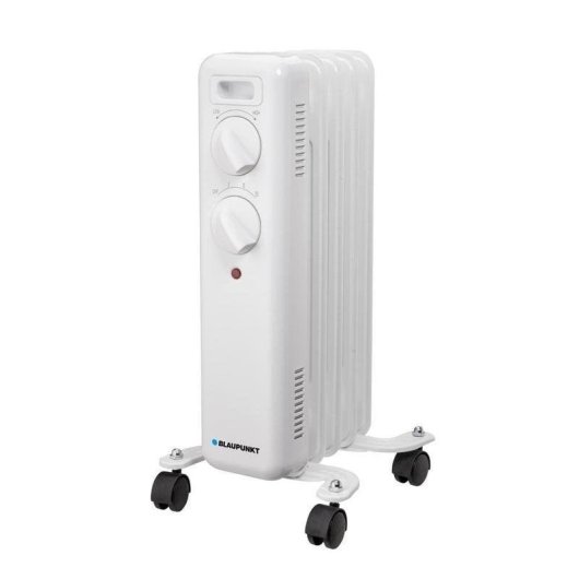 Radiateur à Huile Blaupunkt BP1015 1000W 5 Éléments Compact Roulettes Sécurité