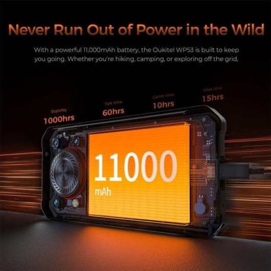 Oukitel WP53 4G 8GB 128GB 6.52" Preto