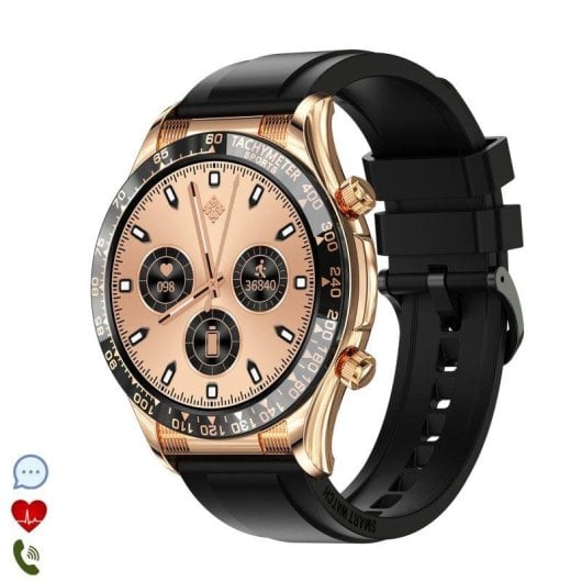 Dam Electronics E18 Pro Bluetooth NFC 1.32" Display 360x360 Preto IP67 Monitor Cardíaco SpO2 Pressão Oxigénio Sono 15 Desportos