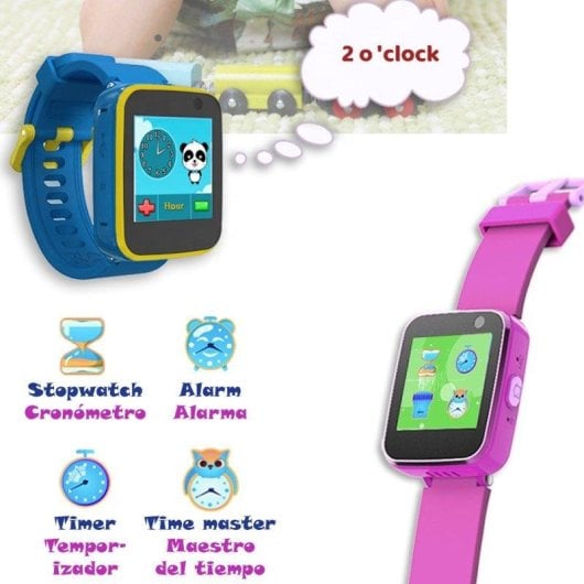 Dam Electronics CT5 Bluetooth 1.54" IPS Bleu Montre Connectée Enfant Écran Tactile Jeux Caméra