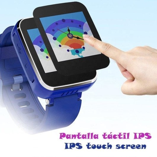 Dam Electronics CT5 Bluetooth 1.54" IPS Bleu Montre Connectée Enfant Écran Tactile Jeux Caméra