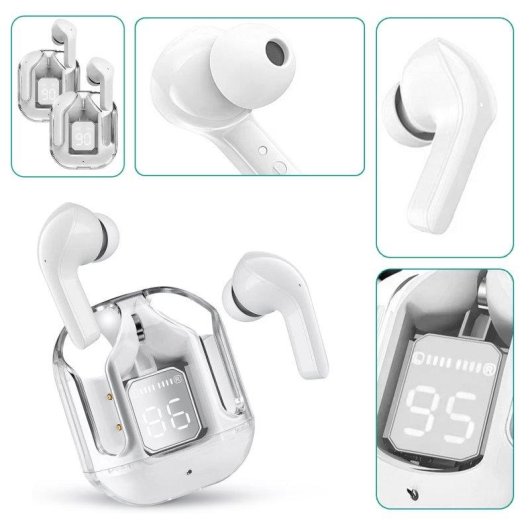 Dam Electronics S9 Bluetooth 1,85" Negro Pack 2 Smartwatch y 2 Auriculares TWS IP67 SpO2 ECG