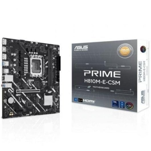 Placa Base Asus PRIME H810M-E-CSM Intel H810 LGA1851 DDR5 Micro-ATX PCIe 4.0 RGB