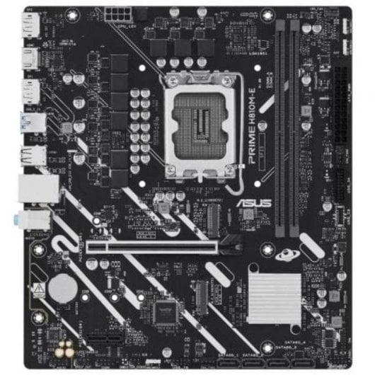 Placa Base Asus PRIME H810M-E-CSM Intel H810 LGA1851 DDR5 Micro-ATX PCIe 4.0 RGB
