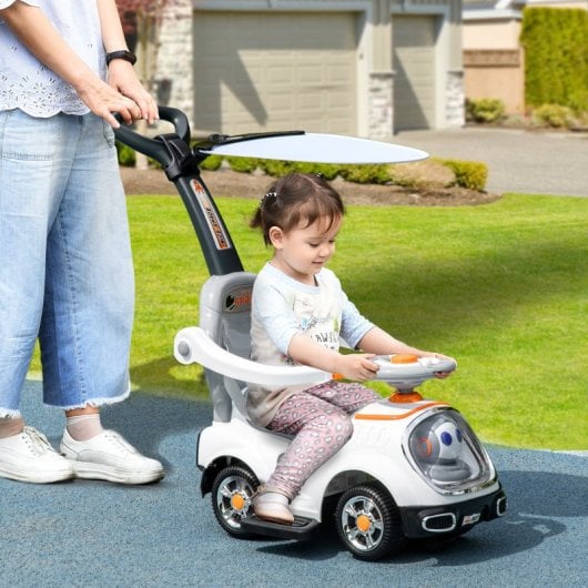 Aiyaplay Correpasillos 3 En 1 Para Niños 12-36 Meses Diseño De Robot Blanco
