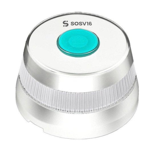 Baliza SOSV16 GPS Conectada LED Homologada DGT Visibilidad 1km Conectividad 12 Años Blanca