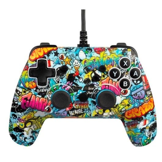 Indeca KIT AUDIO + MANDO WIRED GRAFFITI für SWITCH, Weiß, 40 mm