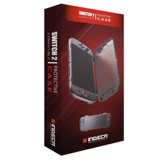 Indeca Gaming Estojo Protetor Rígido Transparente para Nintendo Switch 2