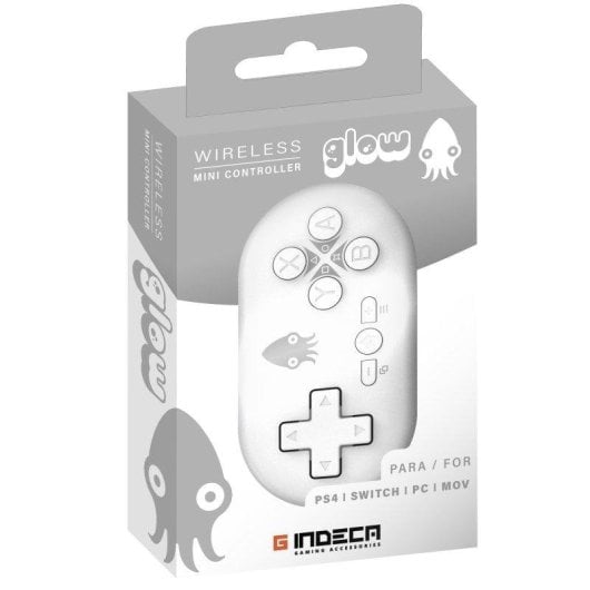 Gamepad Indeca Mini Controller Bluetooth Multiplataforma Blanco