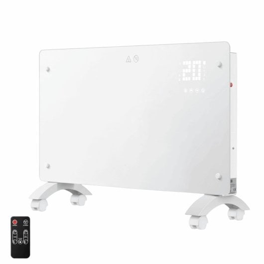 Radiador Eléctrico YOEVU Glass Panel 2500W grande con control táctil y temporizador