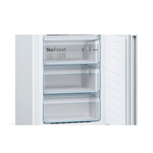 Frigorífico Combi Bosch KGN362WED Total No Frost 186cm 326L E Blanco