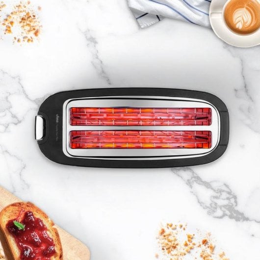 Grille-pain Ufesa Toastie Duo Plus 2 fentes longues 1400 W 7 niveaux inox