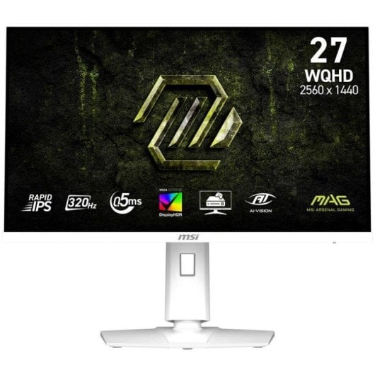 MSI MAG 274QRFW X3212 Monitor 27" WQHD 320Hz IPS DisplayHDR 400 0,5ms Adaptive-Sync