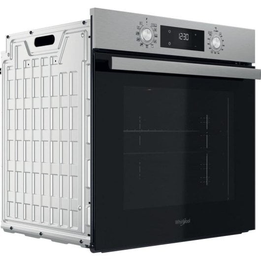 Four électrique Whirlpool OMR58RU0SX 71 L Noir/Inox avec nettoyage pyrolytique et ventilation