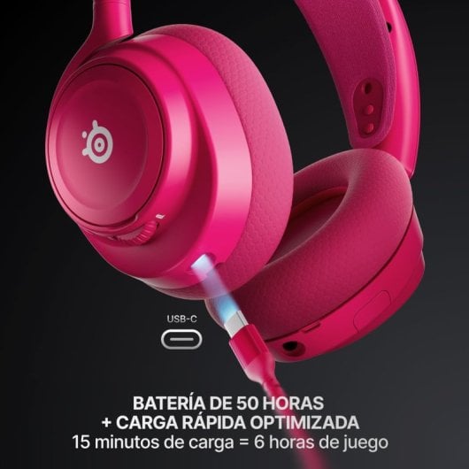 Auriculaires Steelseries Arctis Nova 7P Gen 2 sans fil Bluetooth et 2,4 GHz Gaming avec annulation de bruit magenta
