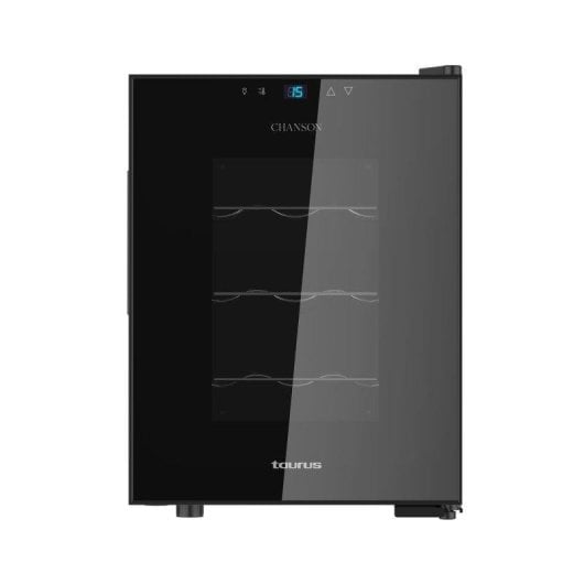 Vinoteca Taurus Chanson 12 botellas Termoeléctrica Control Digital Negro