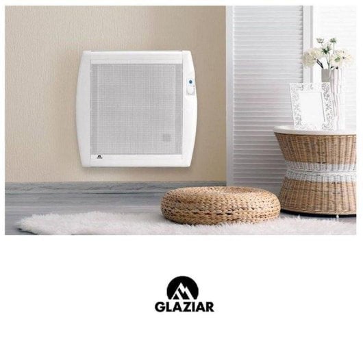 Radiador Elétrico Glaziar EMG1300 1300W médio com termóstato eletrónico LCD