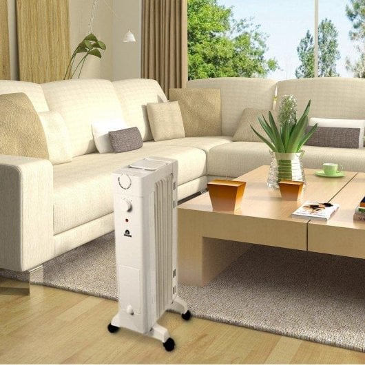 Radiateur Électrique Glaziar Santorini 5 1000W compact avec thermostat humidificateur