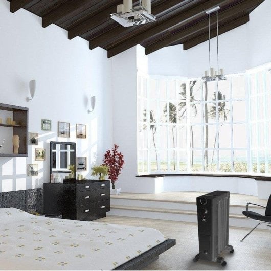 Radiador a Óleo Glaziar Santorini 5 1000W 5 Elementos com Humidificador