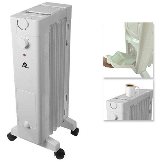 Radiador Aceite Glaziar Santorini 7 1500W compacto control mecánico humidificador