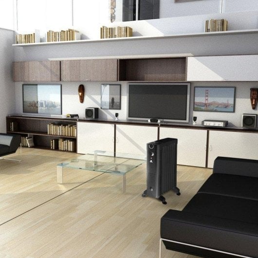 Radiateur électrique Glaziar Santorini 7 1500W compact thermostat humidificateur plateau