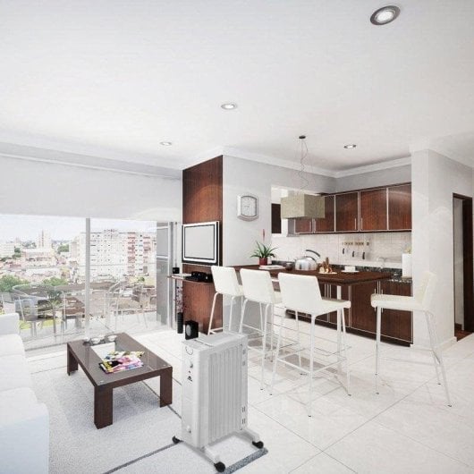 Radiador a Óleo Glaziar Santorini 9 2000W 9 Elementos com Humidificador e Bandeja