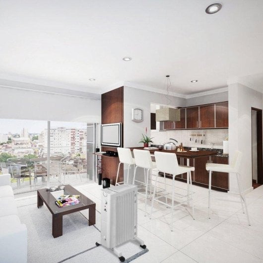 Radiateur électrique Glaziar Santorini 9 2000W 9 éléments thermostat humidificateur