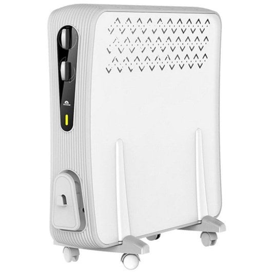 Radiateur électrique Glaziar Vesubio 2000W grand thermostat roues et sécurité