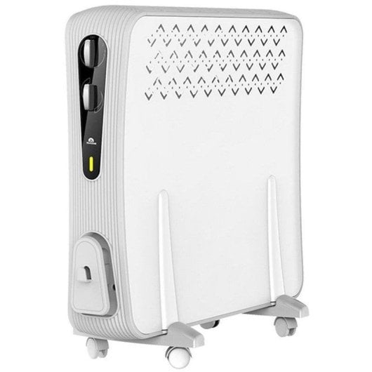 Radiador Elétrico Glaziar Vesubio 2000W compacto termostato regulável rodas