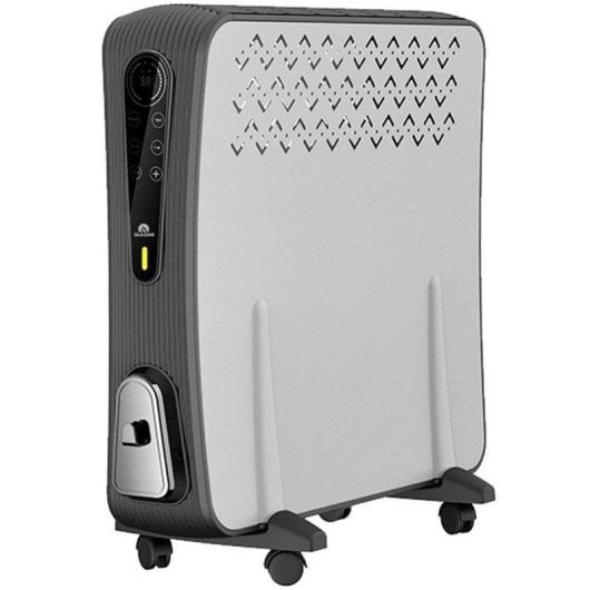 Radiador Elétrico Glaziar Vesubio-i 2000W com Termóstato Eletrónico, Temporizador e Rodas