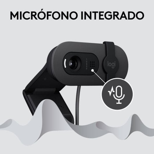 Logitech H390 Auriculares Estéreo con Micrófono con Supresión de Ruido USB-C + Brio 100 Webcam FullHD