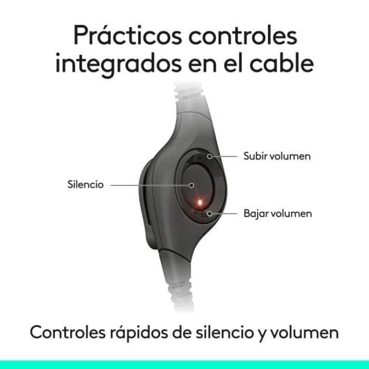Logitech H390 Auriculares Estéreo con Micrófono con Supresión de Ruido USB-C + Brio 100 Webcam FullHD