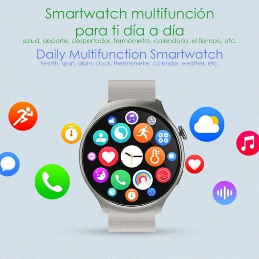 Dam Electronics Z93 Pro Bluetooth 44mm AMOLED Negro IP67 SpO2 Pulsómetro Monitor de Sueño