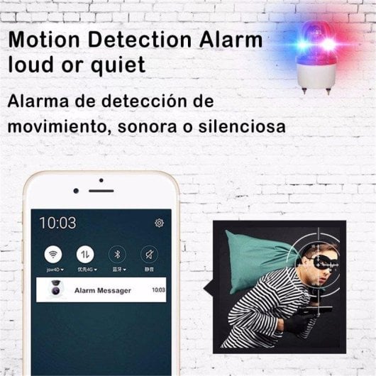Cámara IP Dam Electronics V11 HD Visión Nocturna Interior Detector de Movimiento Motorizada