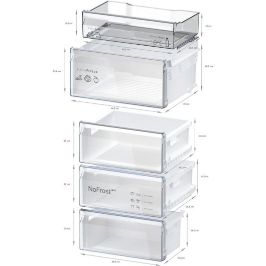 Frigorífico Combi Balay 3KFD753GI No Frost 203cm 363L D Grafito Zona 0°C LED