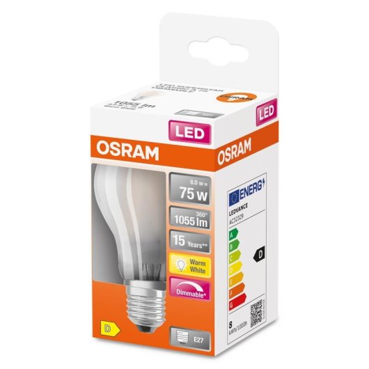 Osram SUPERSTAR LED 7,5 W E27 1055 lm Blanc Chaud A60