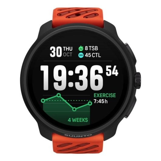Suunto Race 2 Bluetooth GPS 49mm AMOLED Noir Orange Taille M Étanche Pulsomètre SpO2