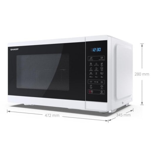 Microondas Sharp YCMG252AEW 25 Litros 900W Grill LED Auto Cocinado