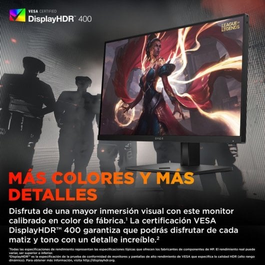 Monitor HP OMEN 25 24,5" FHD 360Hz 1ms IPS DisplayHDR400 G?Sync RGB Altura Ajustable Gamer Pro