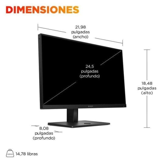 Monitor HP OMEN 25 24,5" FullHD 360Hz IPS DisplayHDR400 G-SYNC 1ms RGB