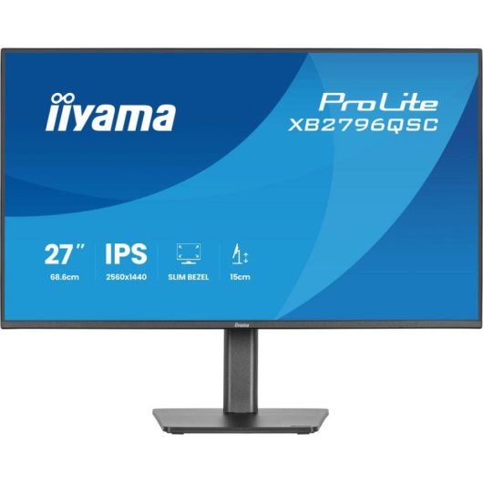 Monitor iiyama ProLite XB2796QSC-B1 27" Quad HD 75Hz IPS USB Hub 4 ms Altoparlanti