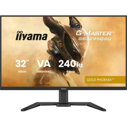 iiyama G-MASTER GB3295QSU-B1 Monitor 31.5" Quad HD 240Hz VA HDR400 FreeSync Premium USB Altifalantes