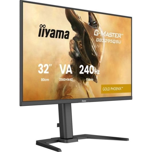 iiyama G-MASTER GB3295QSU-B1 Monitor 31.5" Quad HD 240Hz VA HDR400 FreeSync Premium USB Altifalantes