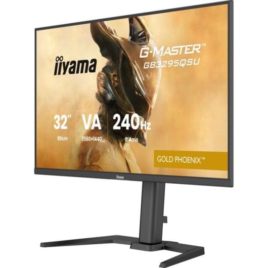 iiyama G-MASTER GB3295QSU-B1 Monitor 31.5" Quad HD 240Hz VA HDR400 FreeSync Premium USB Altifalantes