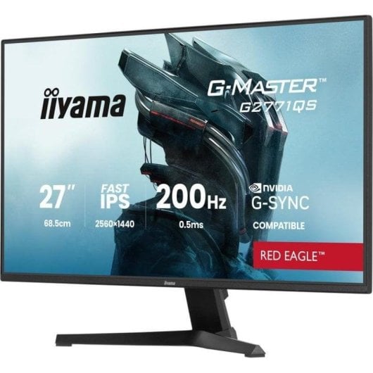 Écran PC iiyama G-Master G2771QS-B1 27" Wide Quad HD 200Hz Fast IPS HDR10 G-SYNC FreeSync Haut-parleurs 0,5 ms