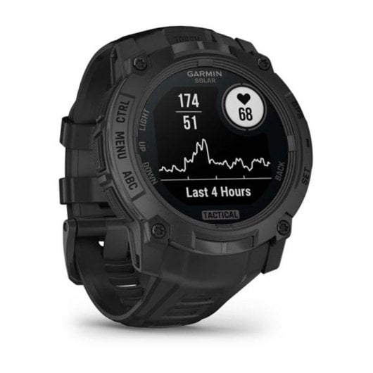 Garmin Instinct GPS AMOLED 45mm Schwarz Unisex SpO2 Pulsmesser Schlaftracker Wasserdicht 10ATM